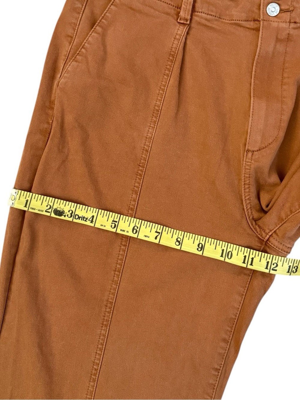 PAIGE Brooklyn High Rise Wide Leg Pants 32 (34x30.5) Vintage Mocha Bisque - Picture 11 of 16